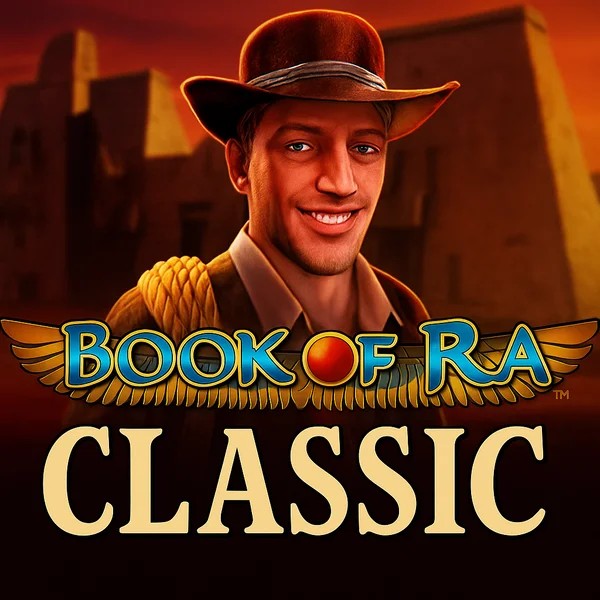 Book of Ra Classic logo by Novomatic at Instasino Casino