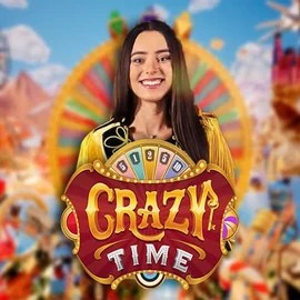 Crazy Time logo by Evolution at Instasino CasinoCrazy Time
